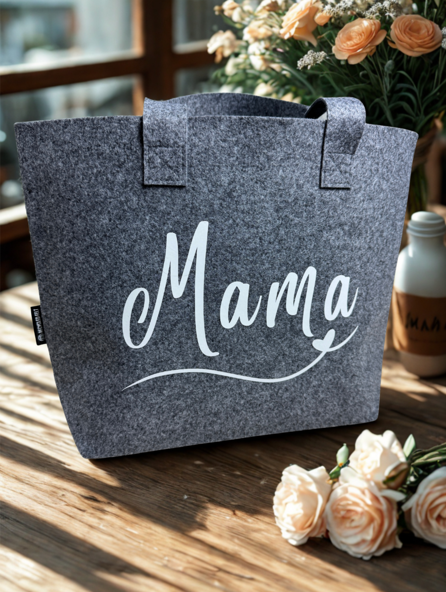 Nachhaltige Filztasche "Mama"
