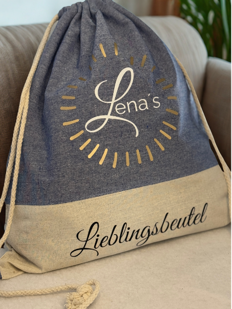 Personalisierter Beutel - Lieblingsbeutel mit Wunschname| Baumwolle