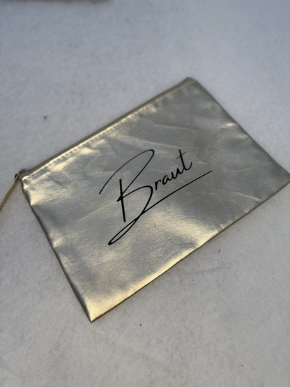 JGA & Hochzeit-Kosmetiktasche PU Metallic | optional personalisierbar mit Name