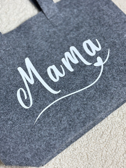 Nachhaltige Filztasche "Mama"
