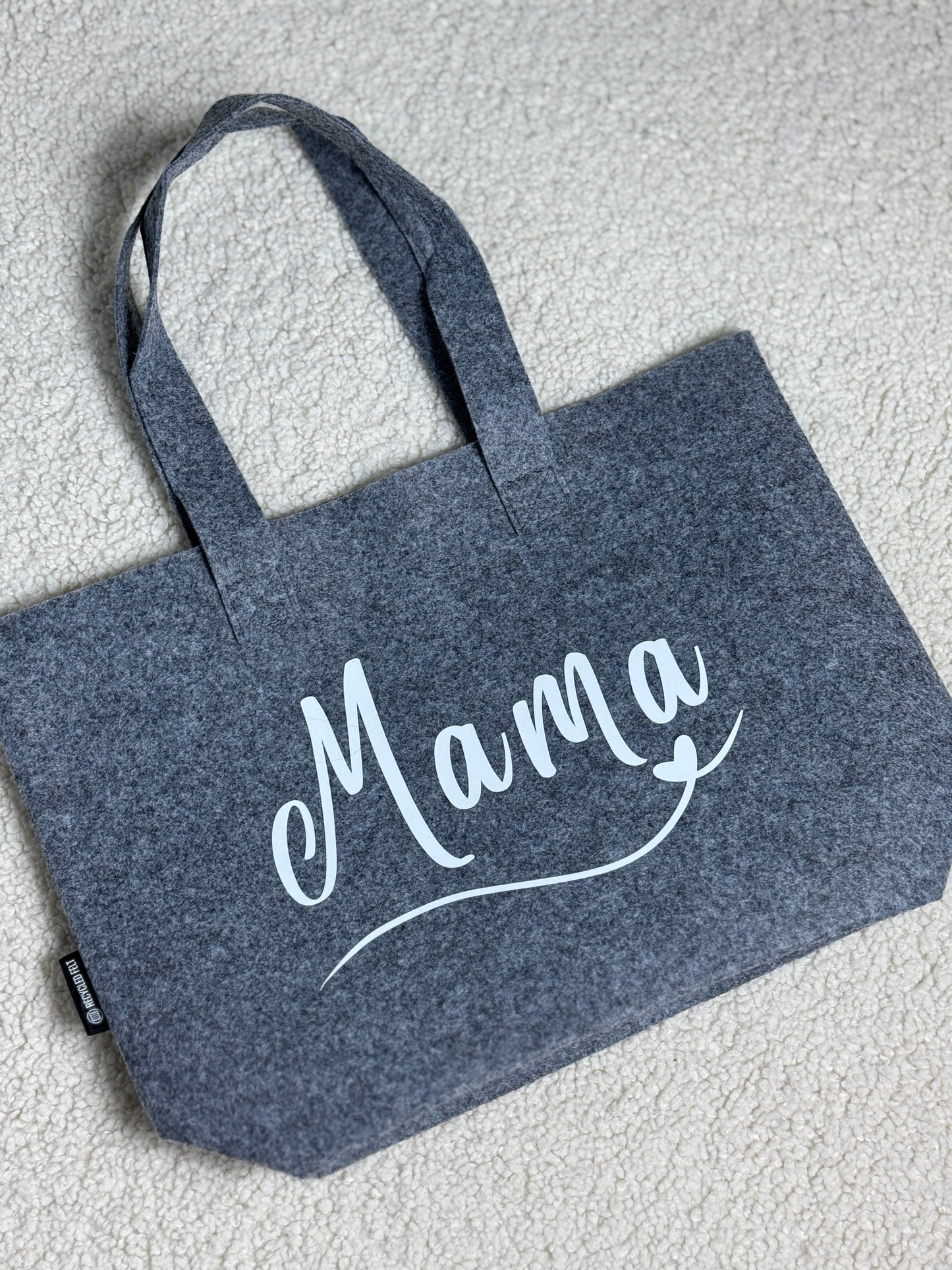 Nachhaltige Filztasche "Mama"