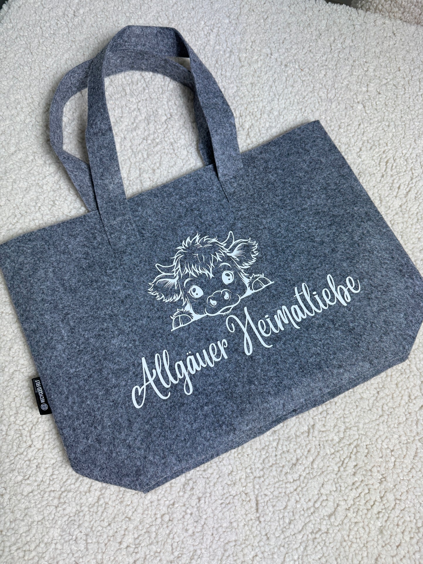 Nachhaltige Filztasche "Allgäuer Heimatliebe"