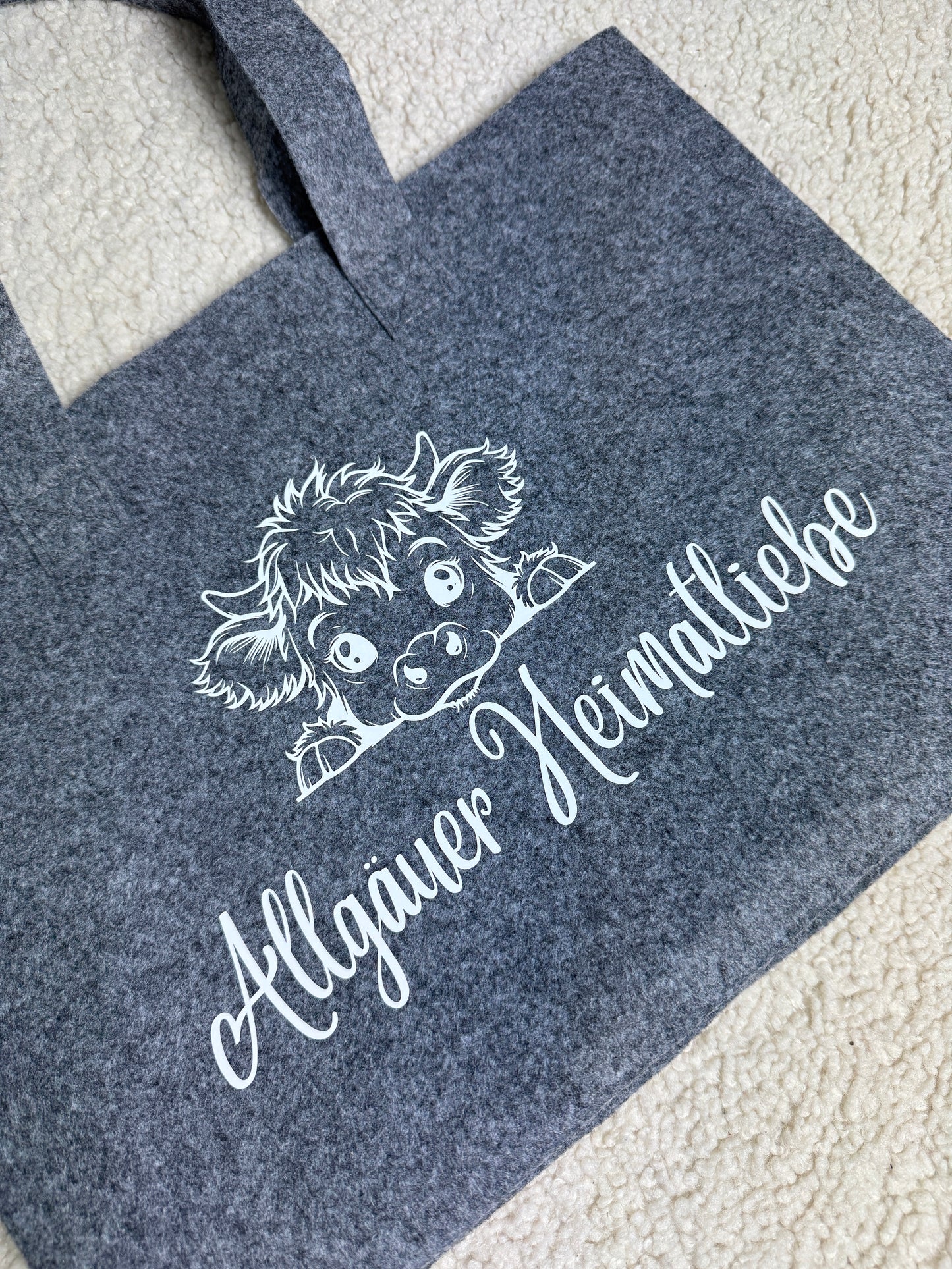Nachhaltige Filztasche "Allgäuer Heimatliebe"