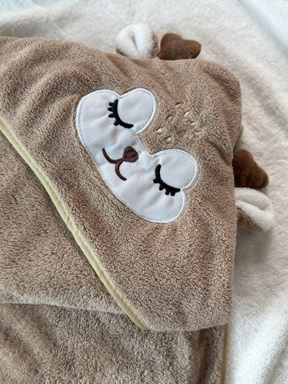 Personalisiertes Baby Kapuzenhandtuch mit Namen