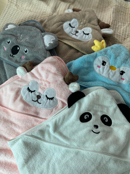 Personalisiertes Baby Kapuzenhandtuch mit Namen