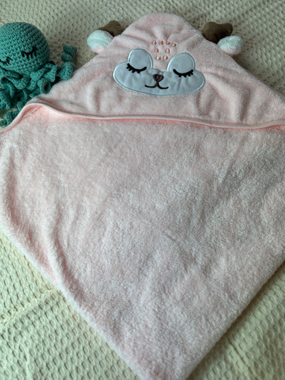 Personalisiertes Baby Kapuzenhandtuch mit Namen