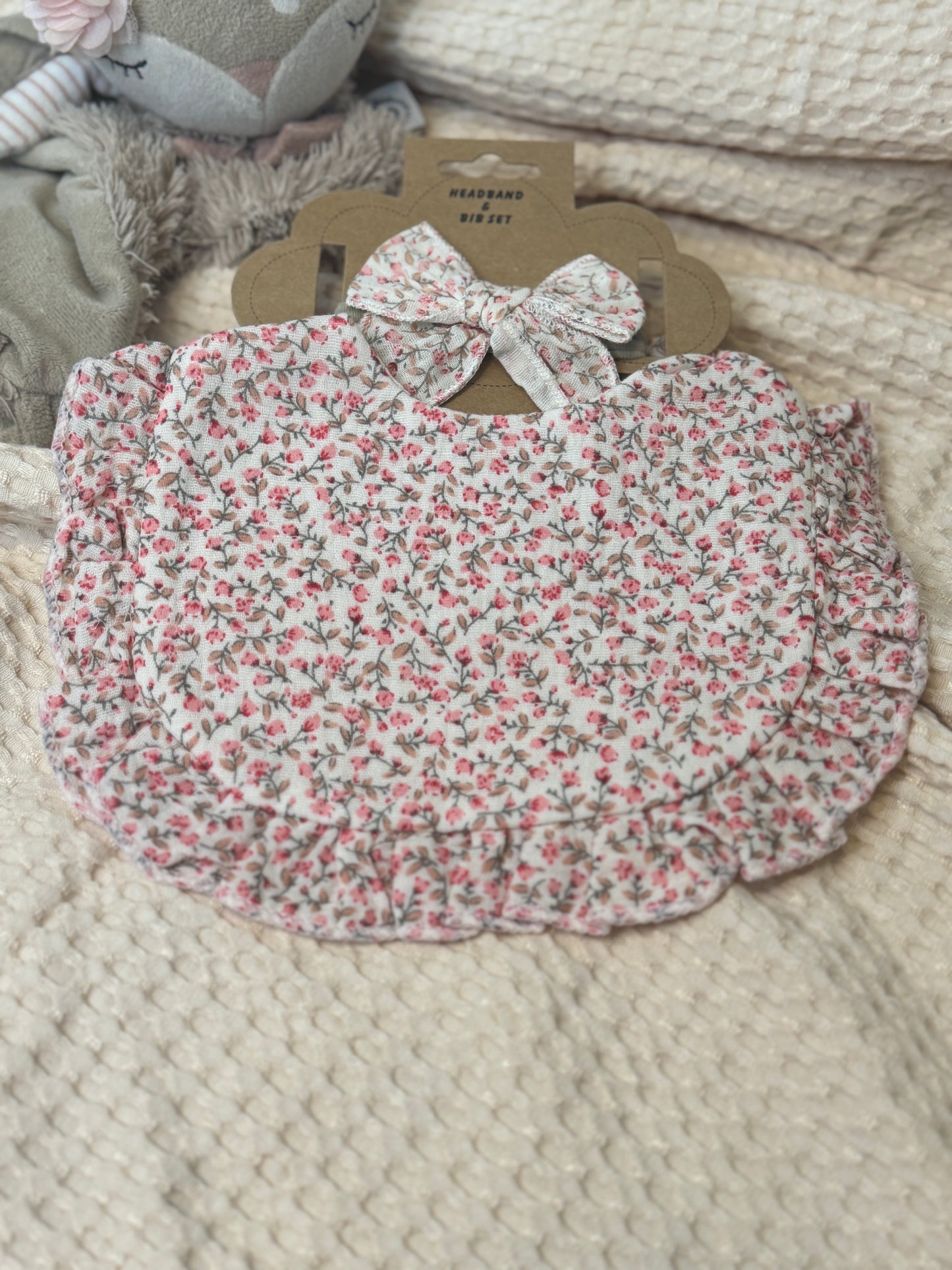 Personalisiertes Baby Latz-Set mit Haarband