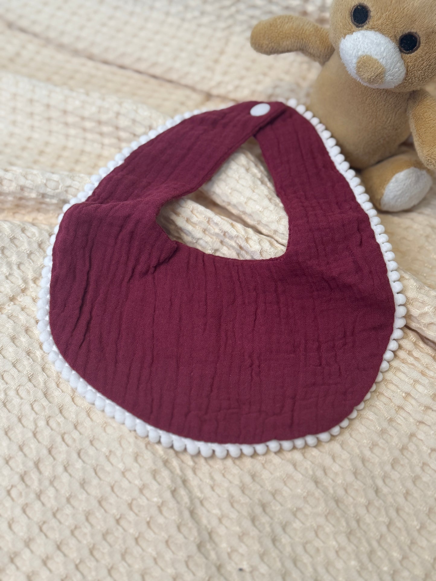 Personalisiertes Baby Halstuch aus Musselin mit Namen