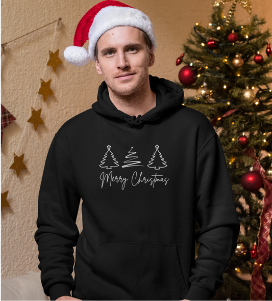 Hoodie mit Front Print "Merry Christmas"  | Winter & Weihnachten