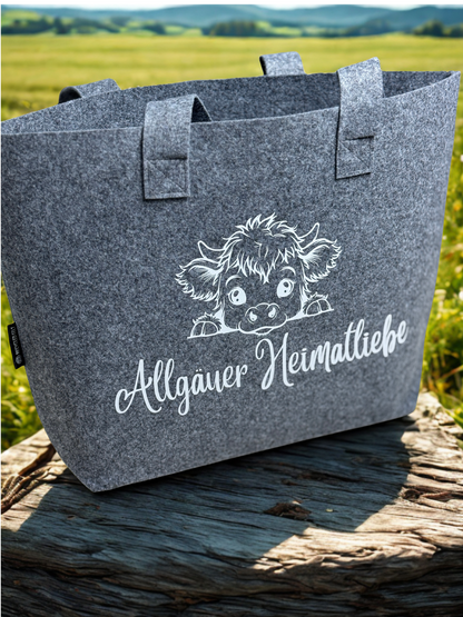 Nachhaltige Filztasche "Allgäuer Heimatliebe"