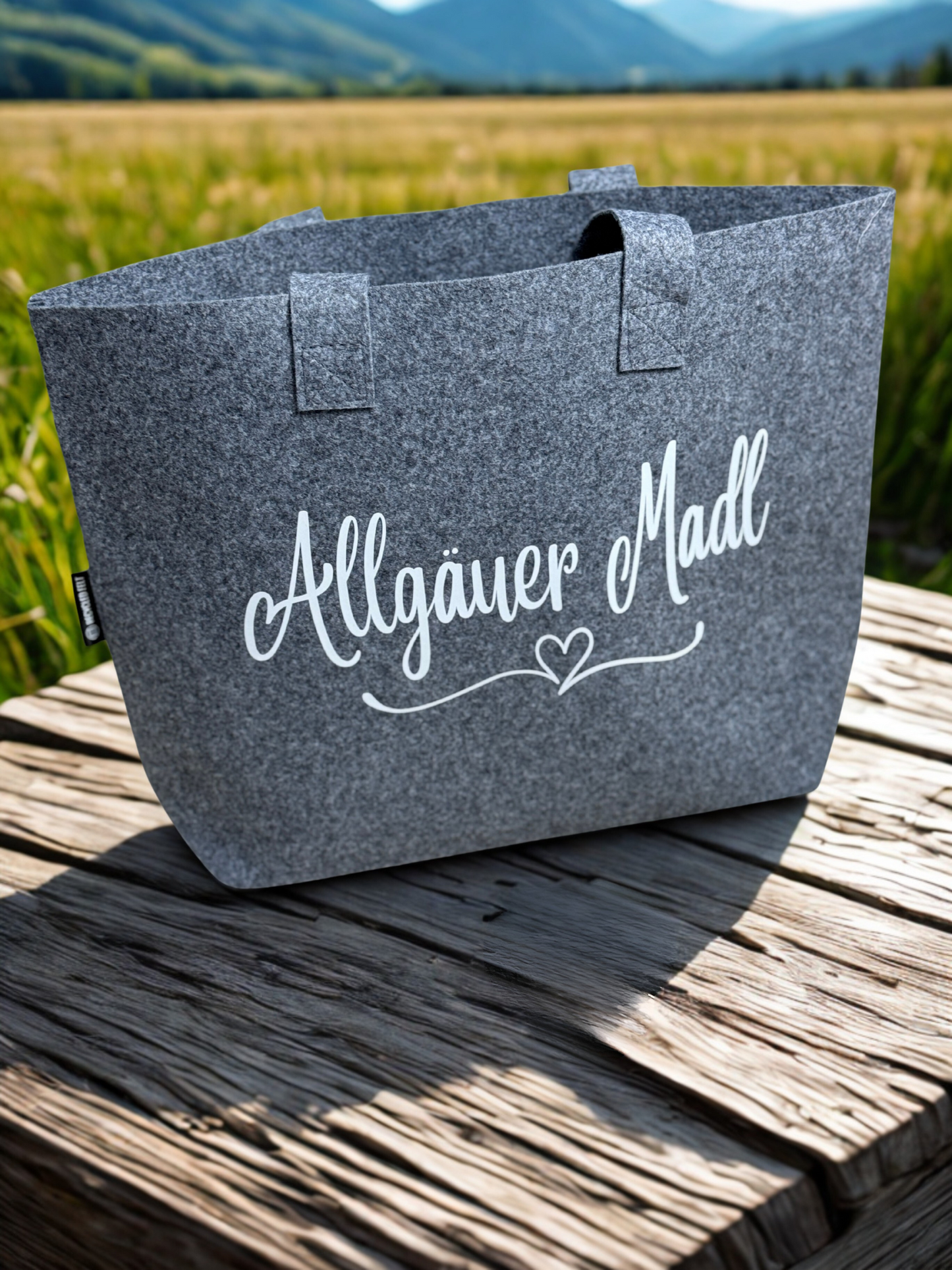 Nachhaltige Filztasche "Allgäuer Madl"