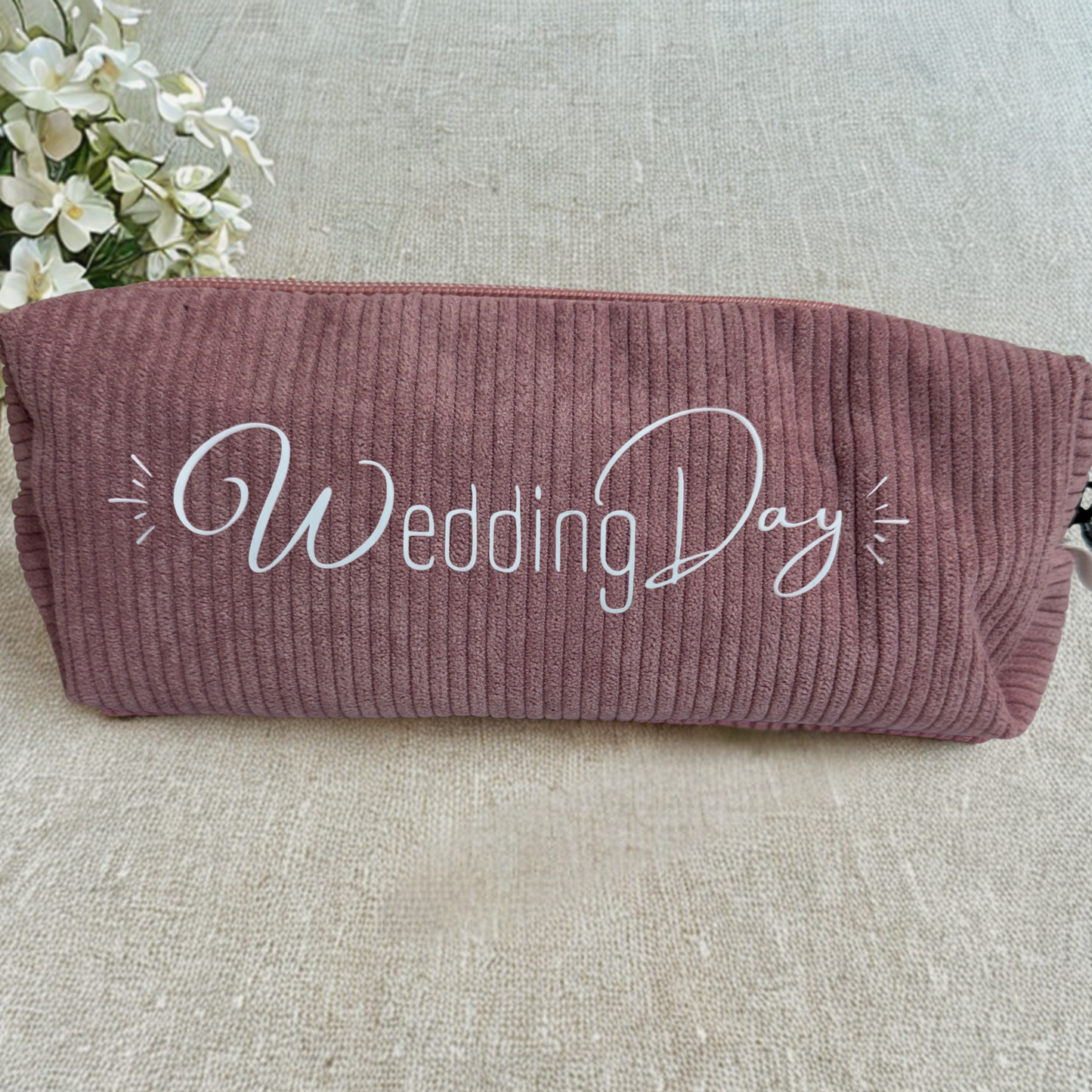 Cordtasche „Wedding Day“ | Brauttasche | JGA & Hochzeit | 5 Farben