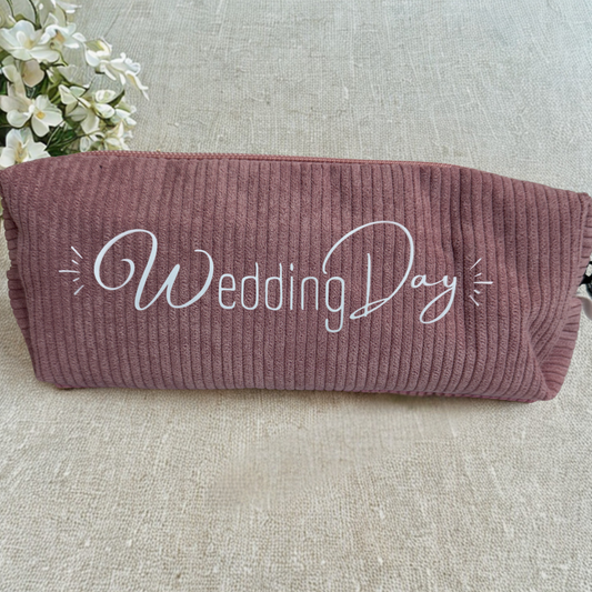 Cordtasche „Wedding Day“ | Brauttasche | JGA & Hochzeit | 5 Farben