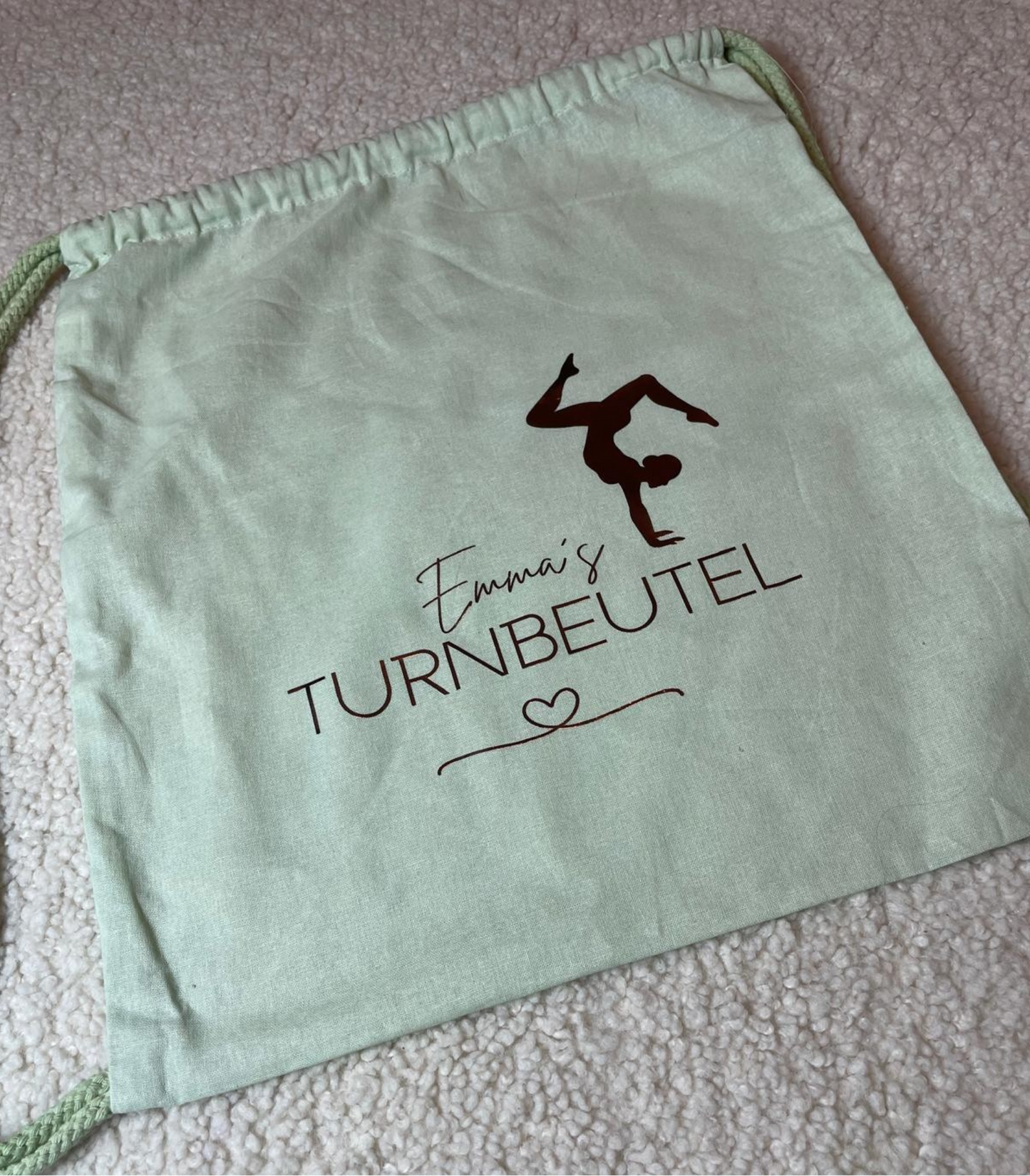 Personalisierter Turnbeutel mit Metallic-Aufdruck| Sport & Freizeit