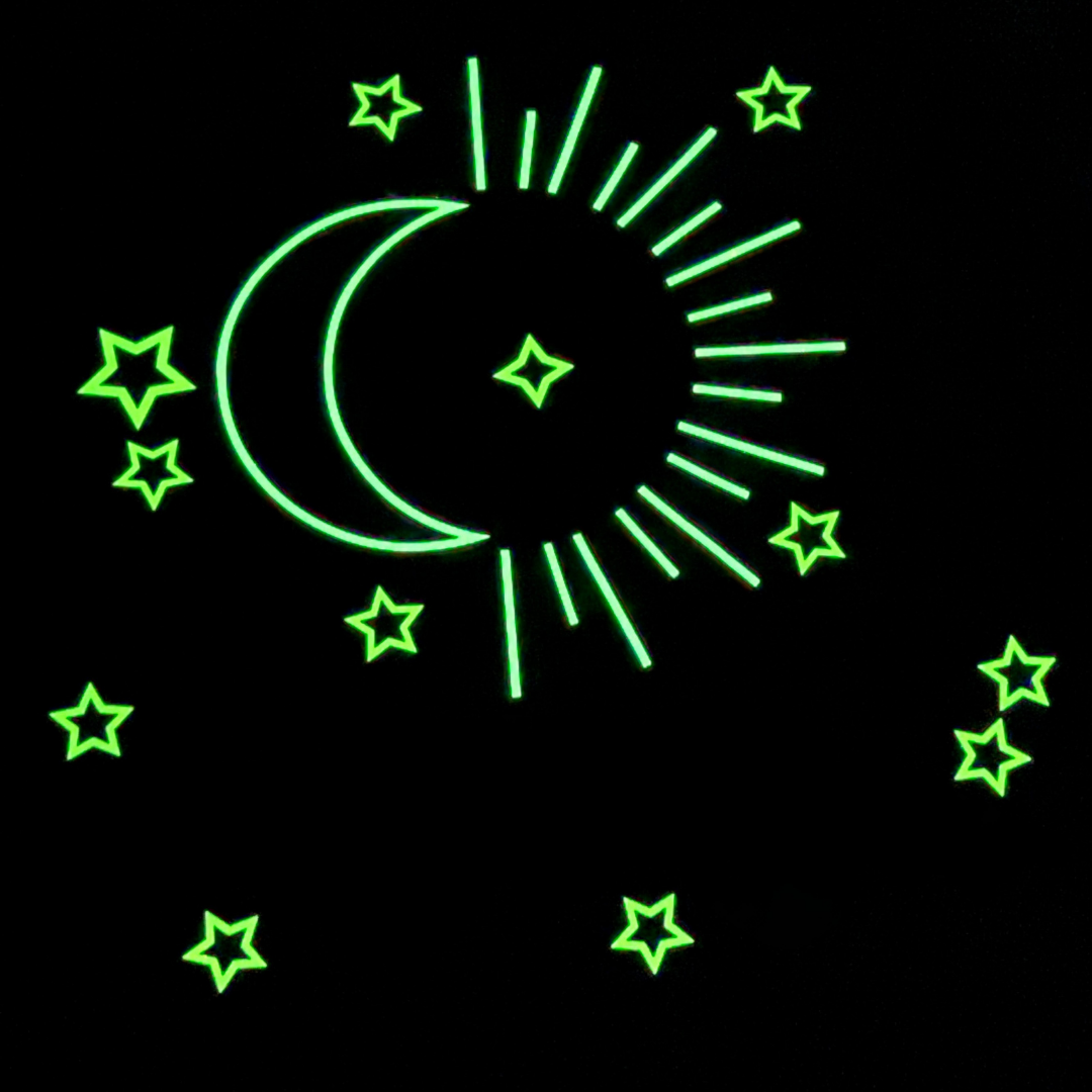 ✨ Glow-in-the-Dark Schlafanzug Moonlight Magic | 2-teiliges Set | Leuchtet im Dunkeln | Kinder Pyjama 🌙🔦