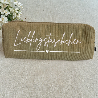 Cordtasche „Lieblingstäschchen“ | 5 Farben | Geschenkidee