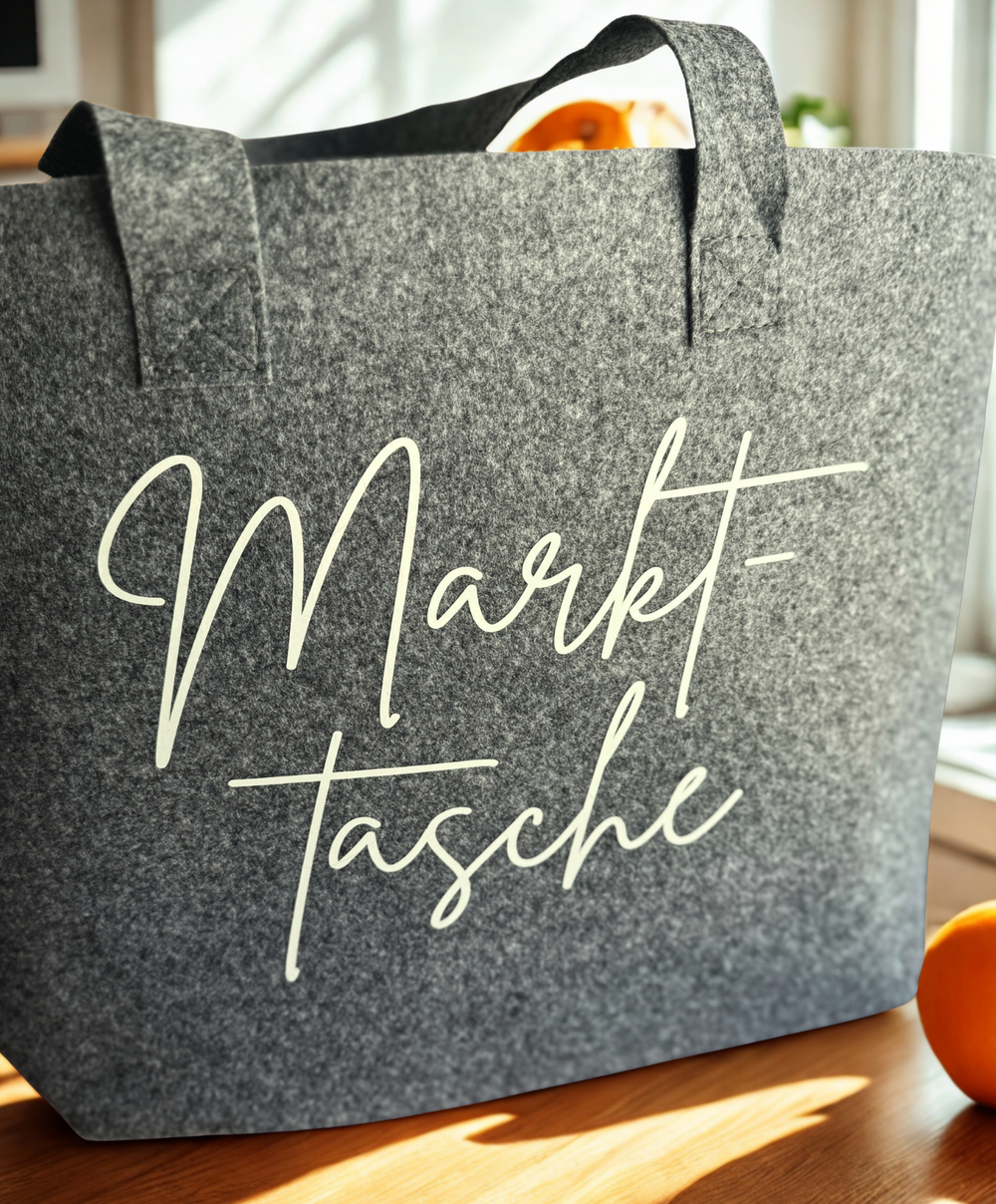 Nachhaltige Filztasche „Markttasche