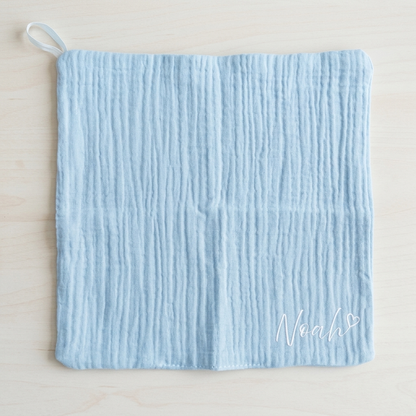 Personalisiertes Musselin Baby Waschtuch mit Namen